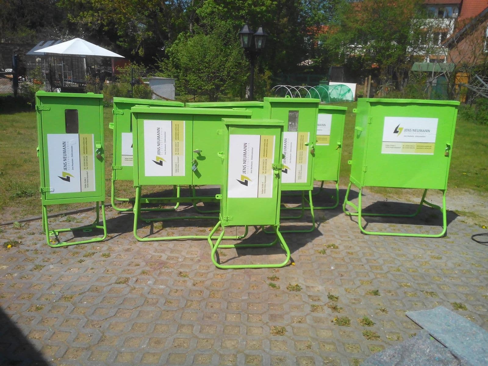 Baustrom mieten in Berlin und Brandenburg – Jens Neumann Elektrotechnik Baustromkästen von Jens Neumann Elektrotechnik, startklar für den Einsatz in Berlin und Brandenburg